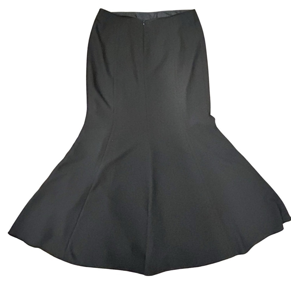 Frascara Black Flared Mermaid Skirt | Size 16 | Made in Canada - Picture 3 of 6